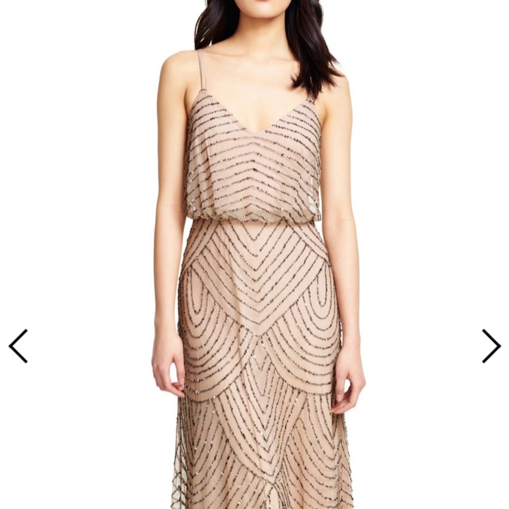 Adriana Papel Art Deco sequin gown